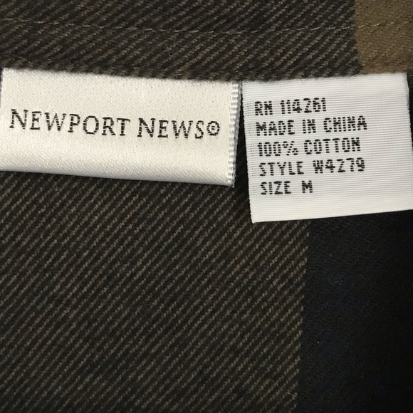 Like New Y2K Newport News Women’s Plaid Button Down Cotton Top - Picture 10 of 12